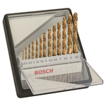 Bosch 13-Piece Twist Drill Bit Set for Metal, 6.5mm Max, 1.5mm Min