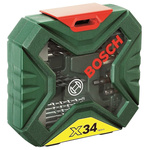 Bosch 34-Piece Masonry Drill Bit, Metal Drill Bit, Wood Drill Bit Set for Multi-Material, 8mm Max, 2mm Min