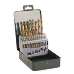 Bosch 19-Piece Twist Drill Bit Set for Metal, 10mm Max, 1mm Min