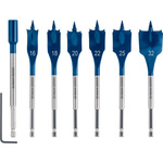 Bosch 7-Piece Spade Bit Set for Multi-Material, 32mm Max, 16mm Min