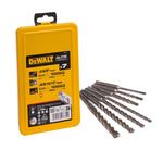 DeWALT 7-Piece SDS Plus Drill Bit Set for Masonry, 12mm Max, 5mm Min, Tungsten Carbide Bits