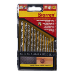 Starrett 13-Piece Twist Drill Bit Set Set for Stainless Steel, Wood, 1.5mm Max, 6.5mm Min, HSS Bits