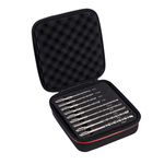 Starrett 9-Piece SDS Drill Bit Set for Stainless Steel, Wood, 10mm Max, 5mm Min, HSS Bits