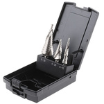 EXACT 3-Piece Step Drill Bit Set for Metal, 30mm Max, 4mm Min, HSS Bits