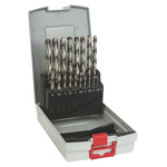 Bosch 19-Piece Twist Drill Bit Set for Metal, 10mm Max, 1mm Min, HSS-G Bits