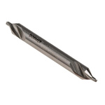 Dormer A225 Series HSS Centre Drill Bit, 1/16" → 3/16" Diameter, 45 mm Overall