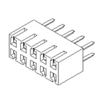 Molex, 71850 2.54mm Pitch 40 Way 2 Row Straight PCB Socket, Through Hole, Solder Termination