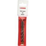 Dormer A002S Series HSS-TiN Twist Drill Bit, 5mm Diameter, 86 mm Overall
