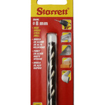 Starrett KBAR Series HSS Twist Drill Bit, 8mm Diameter, 117 mm Overall
