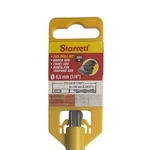 Starrett SDS Plus Series Carbide Tipped SDS Plus Drill Bit, 6.5mm Diameter, 210 mm Overall