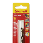 Starrett KBAR Series HSS Twist Drill Bit, 10mm Diameter, 133 mm Overall
