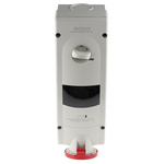 RS PRO Switchable IP44 Industrial Interlock Socket 3P+N+E, Earthing Position 6h, 32A, 400 V