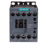 Siemens 3RT2 Series Contactor, 110 V ac Coil, 3-Pole, 12 A, 5.5 kW, 3NO, 400 V ac