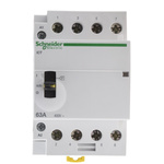 Schneider Electric iCT Series Contactor, 230 V ac Coil, 4-Pole, 63 A, 4NO, 400 V ac