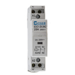 Europa Contactor, 230 V ac Coil, 2-Pole, 25 A, 4 kW, 2NC, 240 V ac