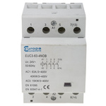 Europa Contactor, 24 V ac Coil, 4-Pole, 63 A, 40 kW, 4NO, 400 V ac