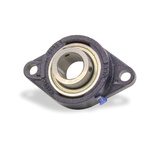 2 Hole Flanged Bearing Unit, MSFT25, 25mm ID