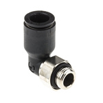 Legris Threaded-to-Tube Elbow Connector G 1/8 to Push In 8 mm, LF3000 Series, 20 bar