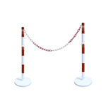 RS PRO Red & White Barrier & Stanchion Chain, Chain Barrier