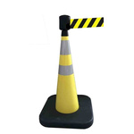 RS PRO Grey & Yellow Barrier & Stanchion, Barrier