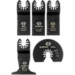CK 5-Piece Multitool Blade Set, for use with BLACK&DECKER, Bosch Multi X, CHICAGO Multi Tool, CRAFTSMAN Multi Tool,