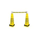 Rubbermaid Commercial Products Yellow Barrier, Extendable Barrier