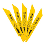 DeWALT, 10 Teeth Per Inch Metal 152mm Cutting Length Reciprocating Saw Blade, Pack of 5