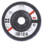 3M 566A Zirconia Aluminium Flap Disc, 125mm, Medium Grade, P80 Grit, PN65026, 1 in pack