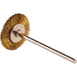 RS PRO Brass Circular Abrasive Brush, 21.6mm Diameter
