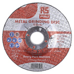 RS PRO Aluminium Oxide Grinding Disc, 125mm x 6mm Thick, P180 Grit, 5 in pack