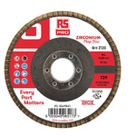 RS PRO Zirconium Dioxide Flap Disc, 125mm, P120 Grit
