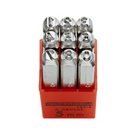Facom 2mm x 9 Piece Engraving Number Punch Set, (0 → 9)