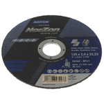 Norton Cutting Disc Zirconium Cutting Disc, 125mm x 2mm Thick, P36 Grit, Norzon, 5 in pack