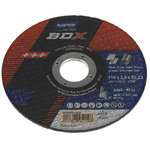 Norton Cutting Disc Aluminium Oxide Cutting Disc, 115mm x 2.5mm Thick, P36 Grit, BDX, 5 in pack