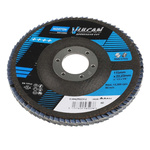 Norton Flap Disc Zirconium Oxide Flap Disc, 115mm, Medium Grade, P60 Grit, Vulcan