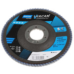Norton Flap Disc Zirconium Oxide Flap Disc, 115mm, Medium Grade, P80 Grit, Vulcan