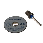 Dremel Silicon Carbide Cutting Disc, 38mm x 1mm Thick, SC406, 2 in pack