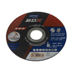 Norton Cutting Disc Ceramic Cutting Disc, 115mm x 1.6mm Thick, Medium Grade, P80 Grit, BDX, 5 in pack