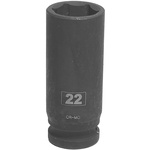 RS PRO 22.0mm, 1/2 in Drive Impact Socket Hexagon