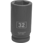 RS PRO 32.0mm, 3/4 in Drive Impact Socket Hexagon