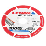 Lenox Aluminium Oxide Cutting Disc, 115mm x 1.3mm Thick, Medium Grade, P80 Grit