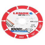Lenox Aluminium Oxide Cutting Disc, 125mm x 1.3mm Thick, Fine Grade, P120 Grit