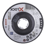 Bosch X-Lock Aluminium Oxide Grinding Disc, 115mm x 6mm Thick, P120 Grit, 10 in pack