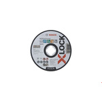 Bosch X-Lock Aluminium Oxide Cutting Disc, 125mm x 1.6mm Thick, P80 Grit, 25 in pack