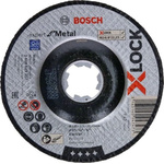 Bosch X-Lock Aluminium Oxide Cutting Disc, 115mm x 2.5mm Thick, P120 Grit, 2608619256, 25 in pack
