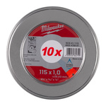 Milwaukee CUT.W Cutting Disc, 115mm x 1mm Thick, 10 in pack