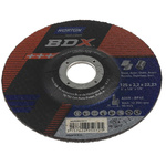 Norton Cutting Disc Aluminium Oxide Cutting Disc, 125mm x 3.2mm Thick, P24 Grit, BDX, 5 in pack