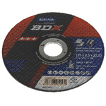 Norton Cutting Disc Aluminium Oxide Cutting Disc, 125mm x 2.5mm Thick, P36 Grit, BDX, 5 in pack