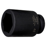 Bahco 36.0mm, 1.0 in Drive Impact Socket Hexagon, 110.0 mm length