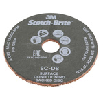 3M Aluminium Oxide Sanding Disc, 115mm, Coarse Grade, Scotch-Brite SC-DB, 10 in pack